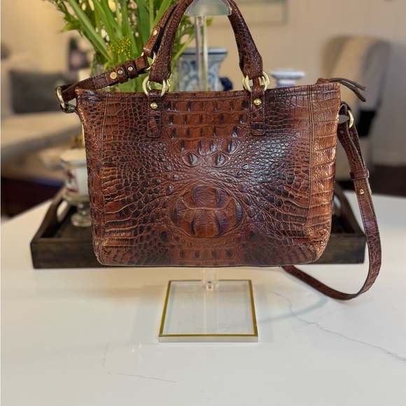 🤎 BRAHMIN MINI ASHER SATCHEL IN THE COLOR PECAN! - Picture 5 of 11